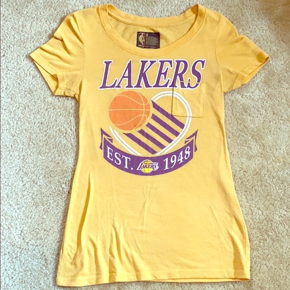 Distressed Lakers tee - Picture 1 of 3